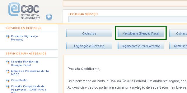 Como consultar pendências no CPF pelo site da Receita Federal