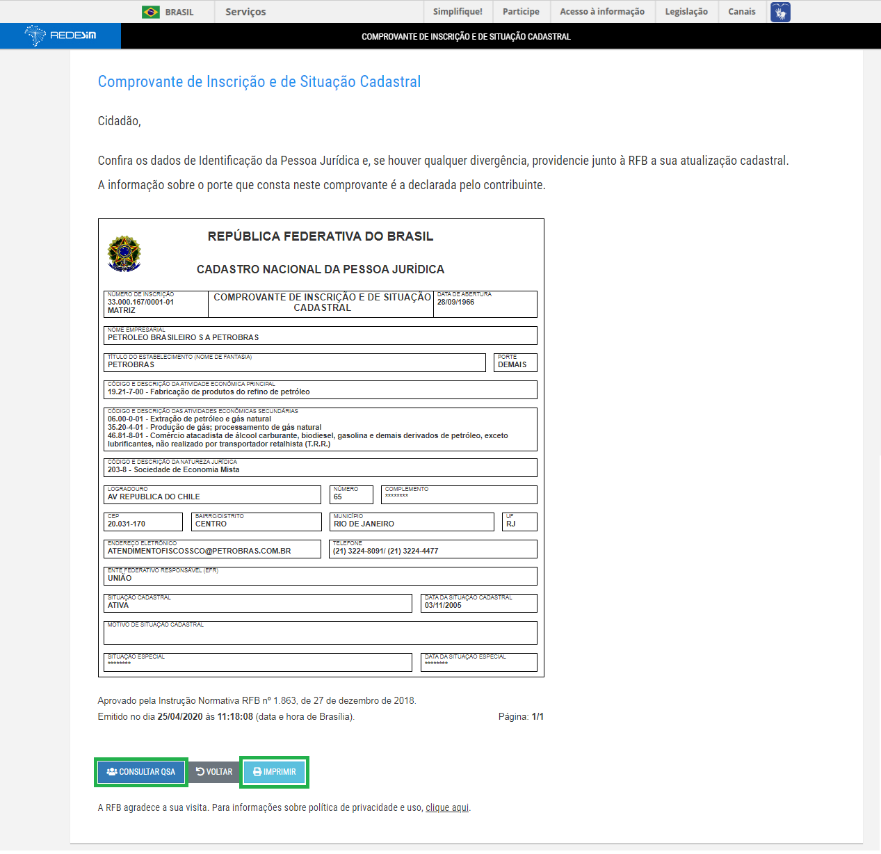 CNPJ IE Data Inicio Data Fim Perfil Obr/Vol RAZAO